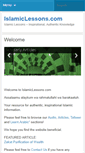 Mobile Screenshot of islamiclessons.com