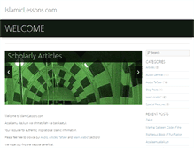 Tablet Screenshot of islamiclessons.com